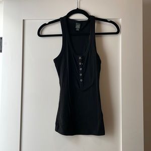 Black knit tank